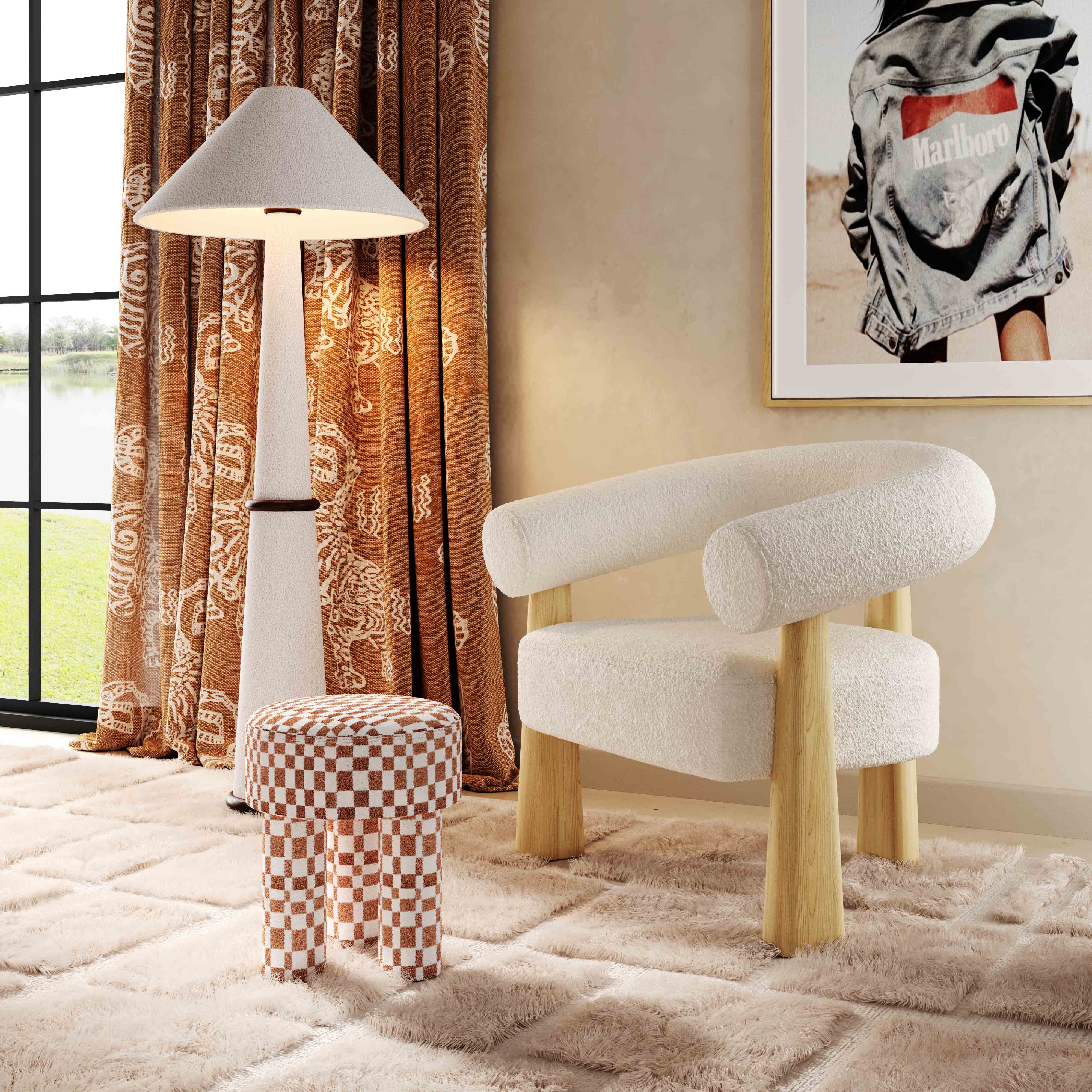 Spara Performance Boucle Accent Chair 14 Spara Performance Boucle Accent Chair
