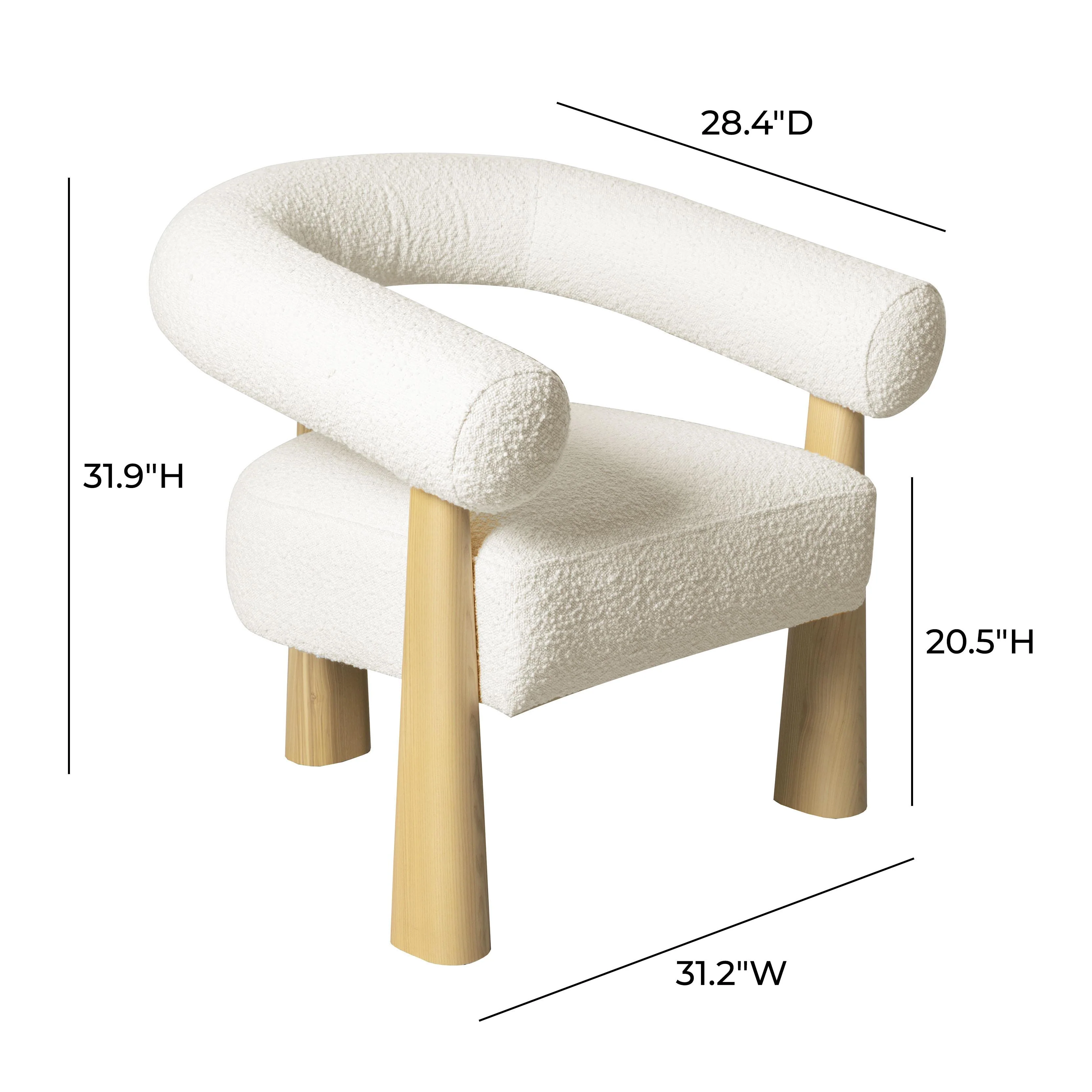 Spara Performance Boucle Accent Chair 18 Spara Performance Boucle Accent Chair