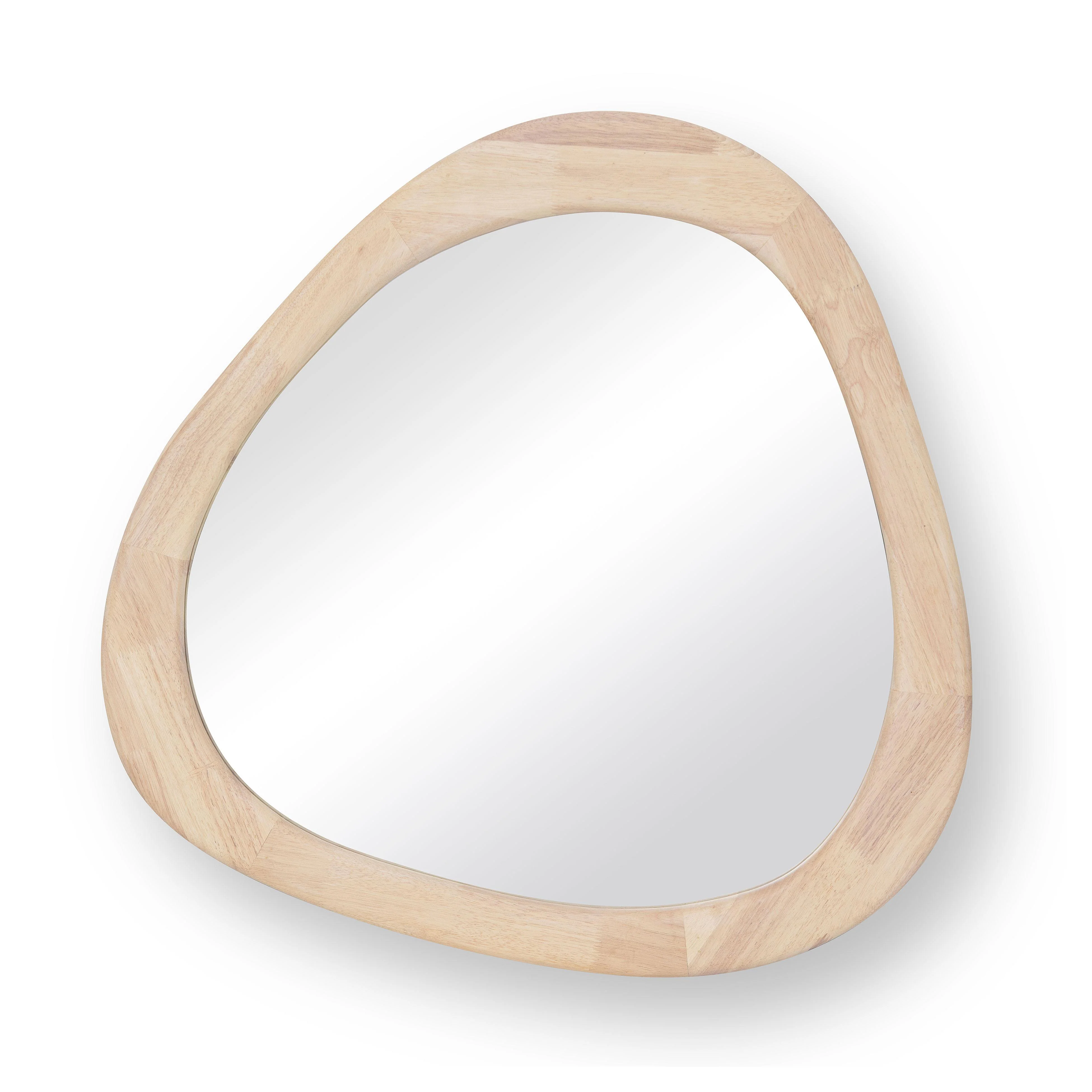 Klaryss Natural Wood Triangular Mirror 1 Klaryss Natural Wood Triangular Mirror