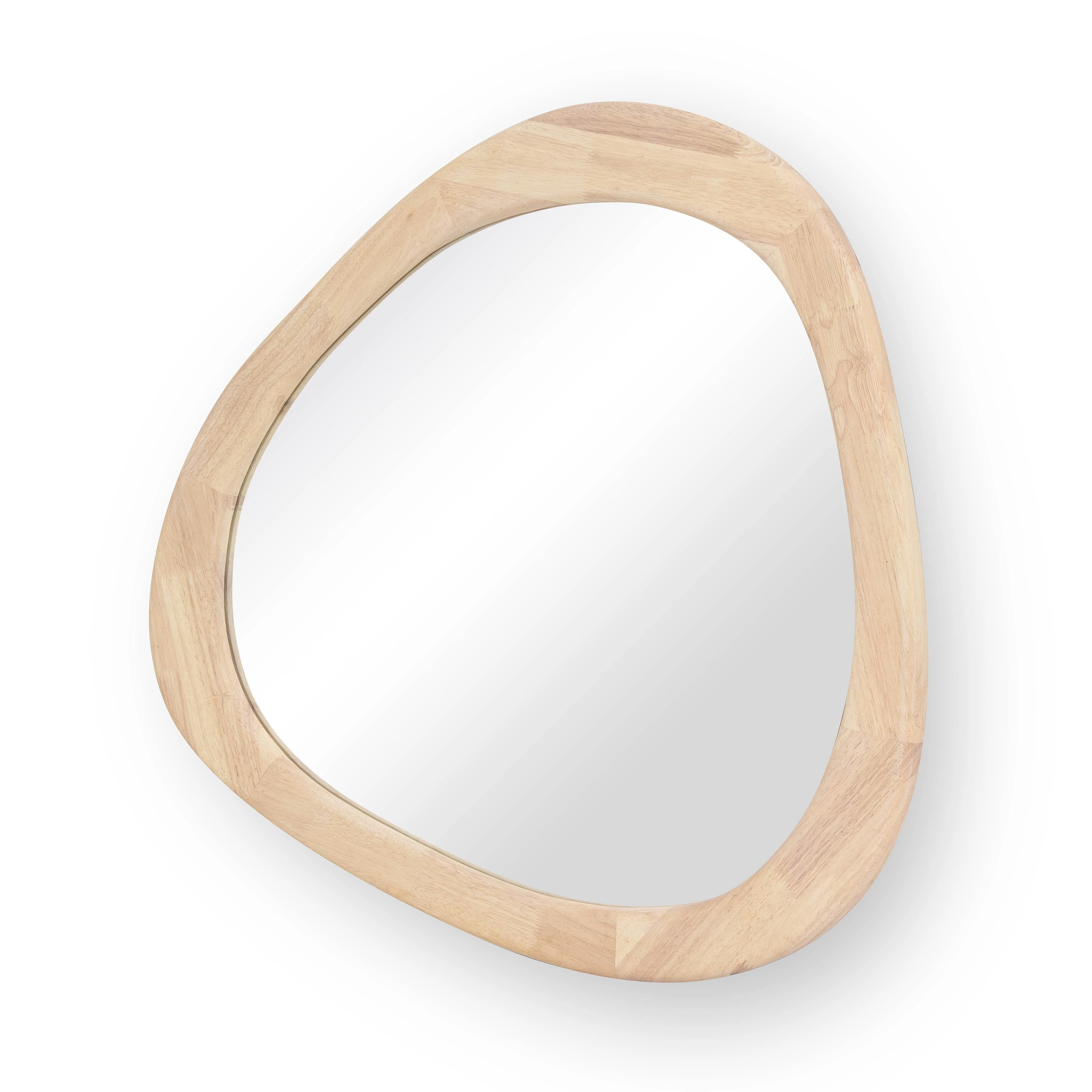 Klaryss Natural Wood Triangular Mirror 10 Klaryss Natural Wood Triangular Mirror