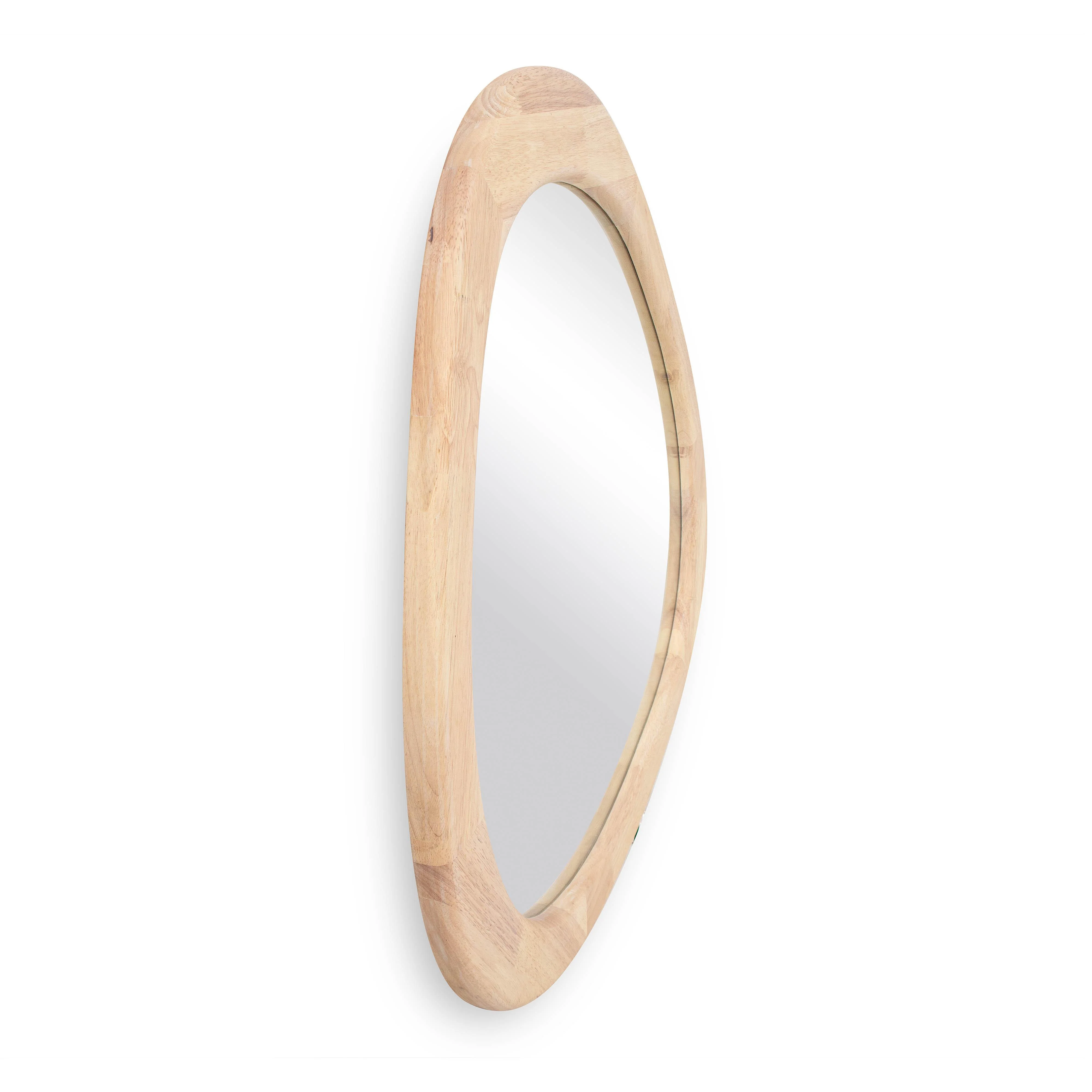 Klaryss Natural Wood Triangular Mirror 11 Klaryss Natural Wood Triangular Mirror