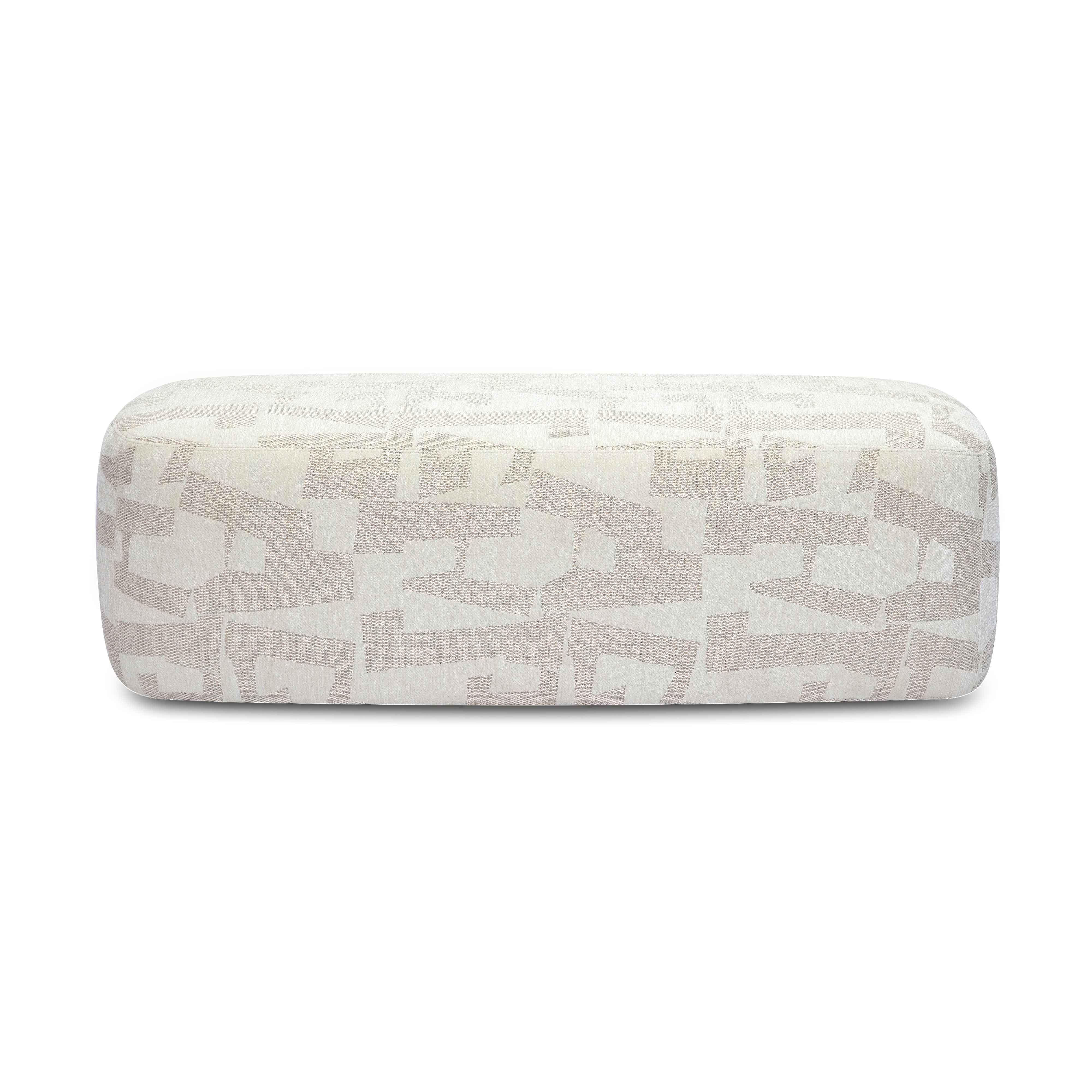 Graceland Cream Jacquard Bench 10 Graceland Cream Jacquard Bench