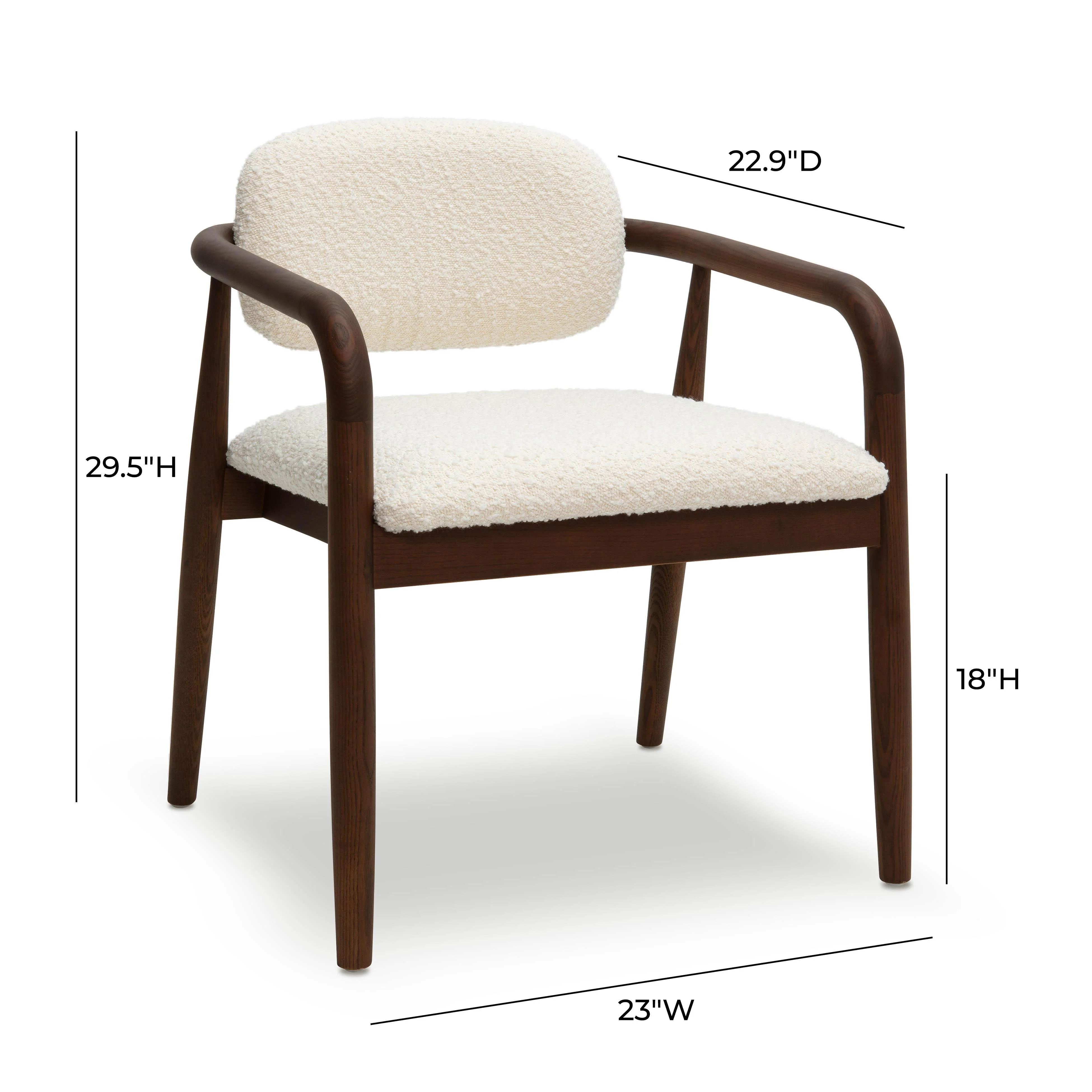 Betsy Cream Boucle Dining Chair 13 Betsy Cream Boucle Dining Chair