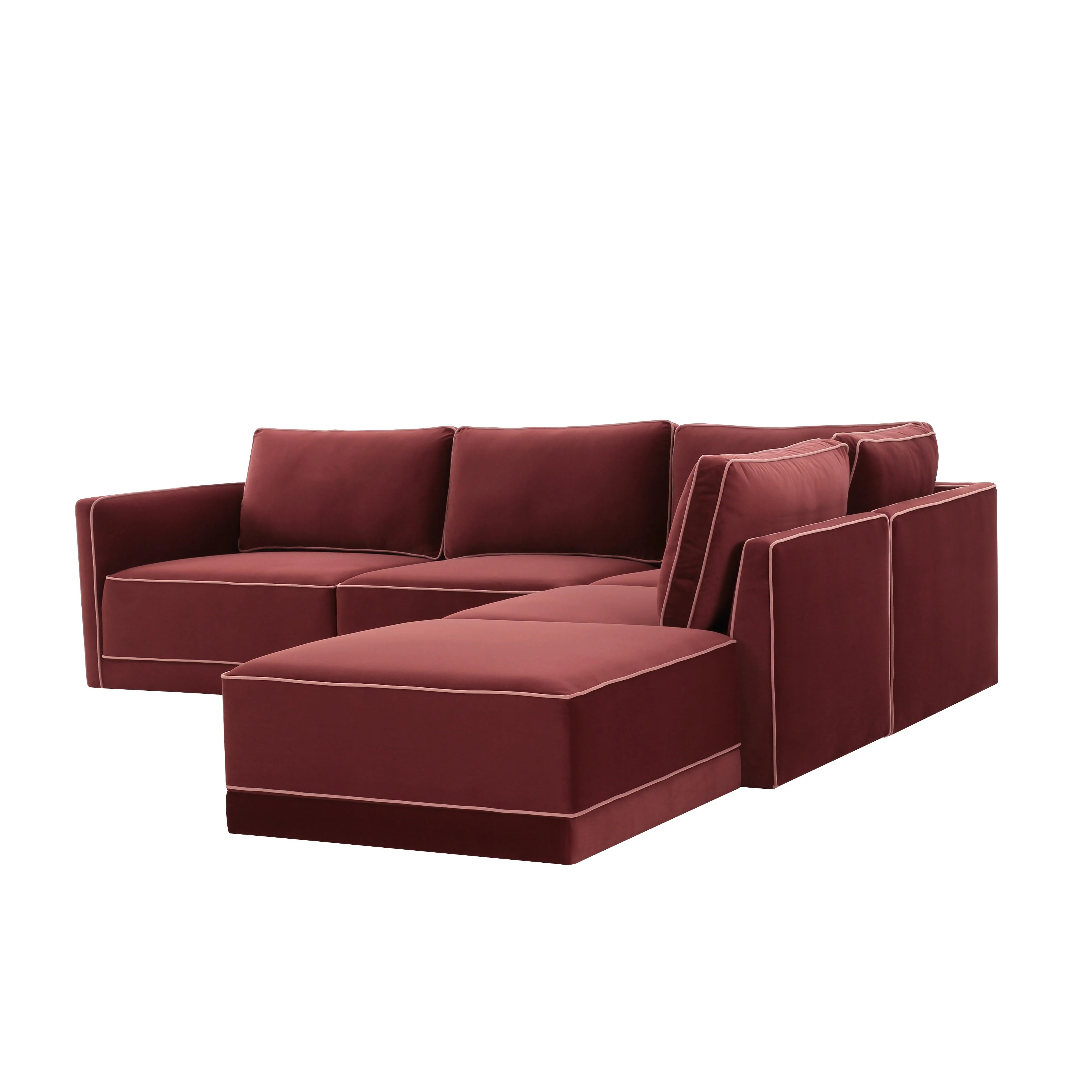 Willow Velvet Modular RAF Sectional 13 Willow Velvet Modular RAF Sectional