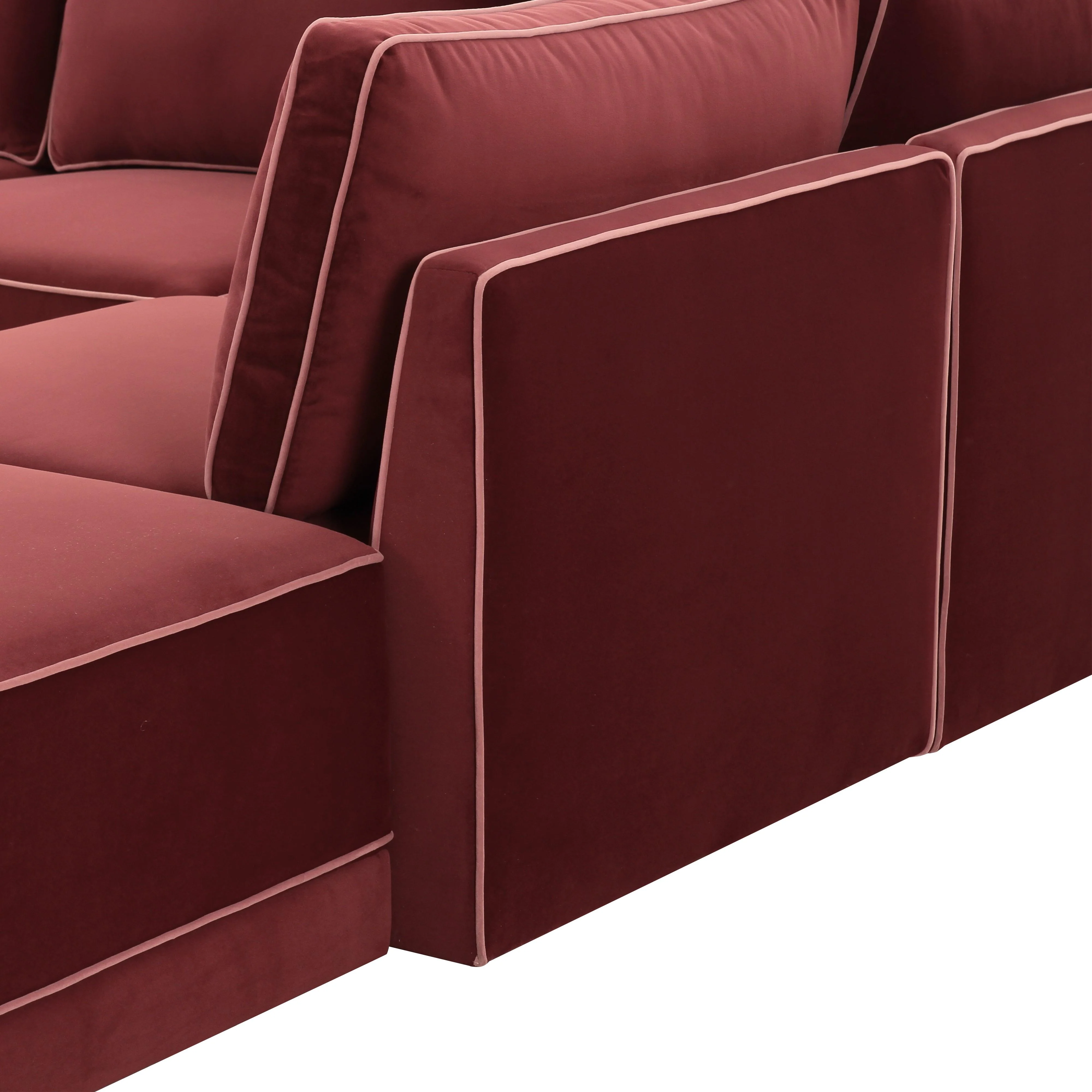 Willow Velvet Modular RAF Sectional 14 Willow Velvet Modular RAF Sectional
